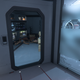 A space station bay filled with drugged bodies in their underwear, a screenshot from Star Citizen.